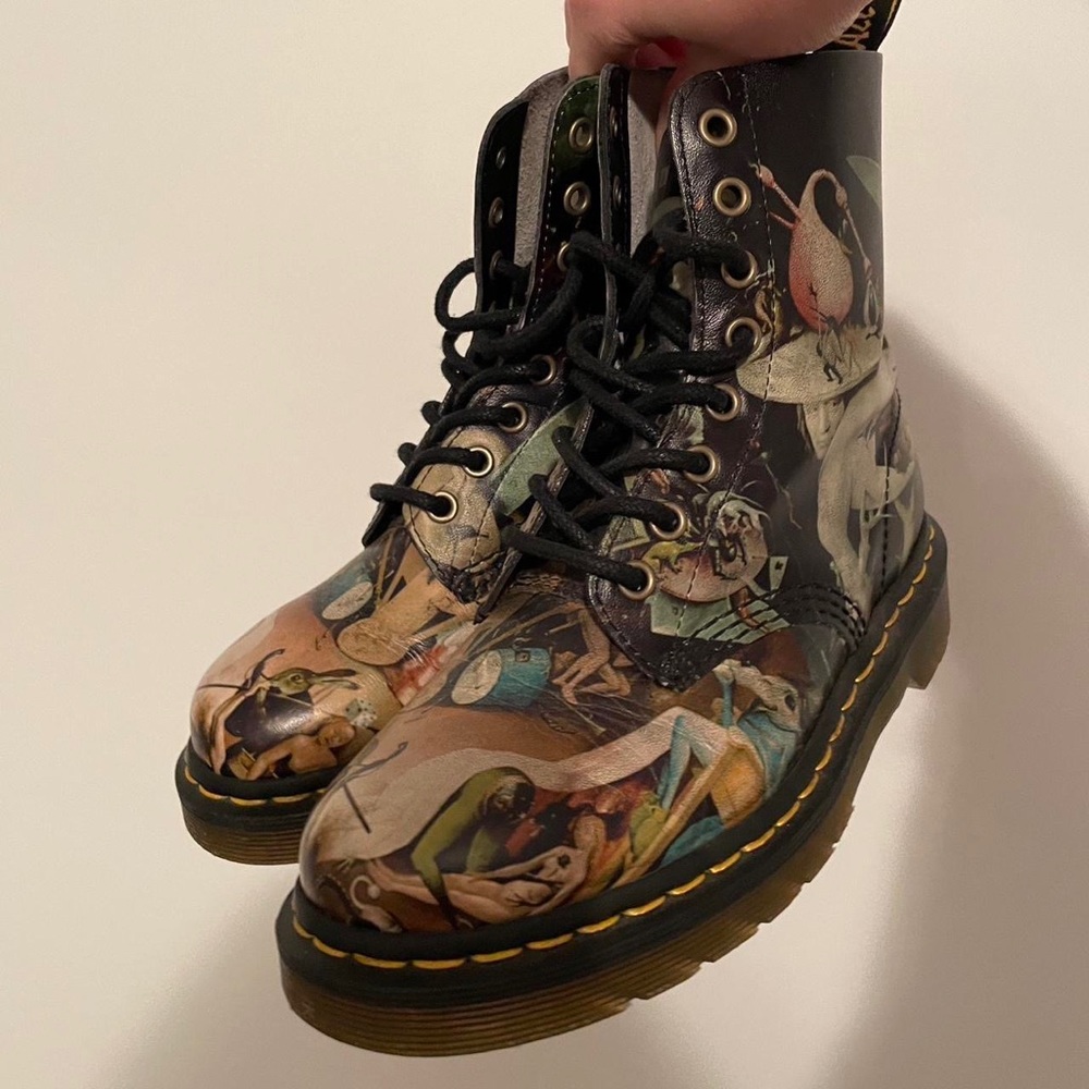 ICONIC RARE LIMITED EDITION HIERONYMUS BOSCH HELL DOC MARTENS